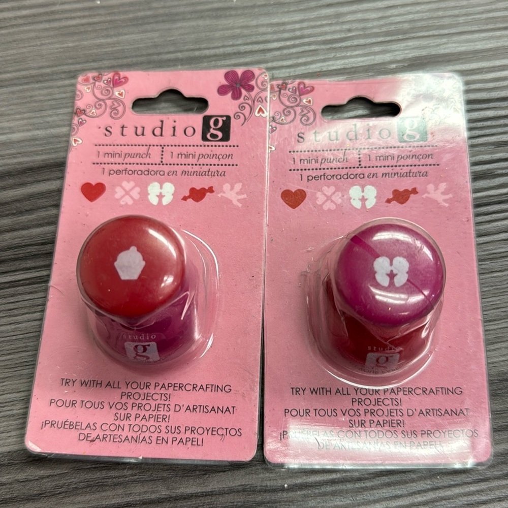 Studio G Mini Punch Valentine Bundle both are new in excellent condition